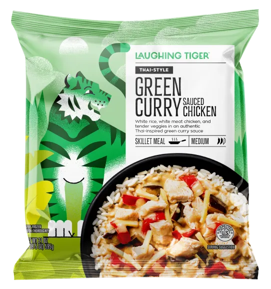 Thai-Style Green Curry Sauced Chicken – Laughing Tiger Foods